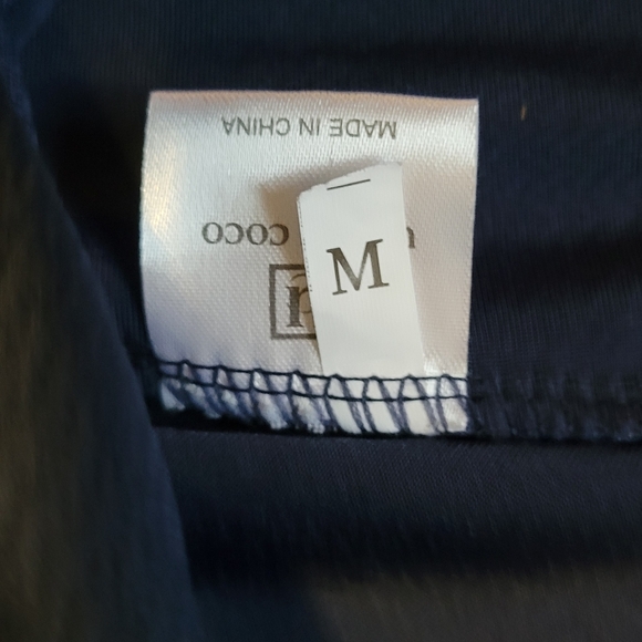 Urban Coco Mini Skater Skirt in Navy - Picture 2 of 3